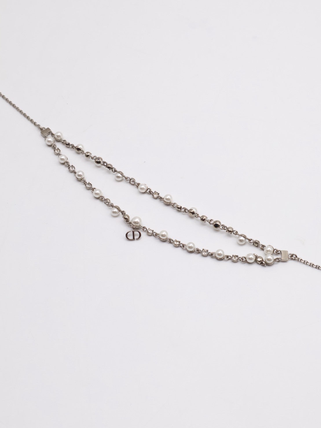 DIOR Petit CD Treasure珍珠頸鍊