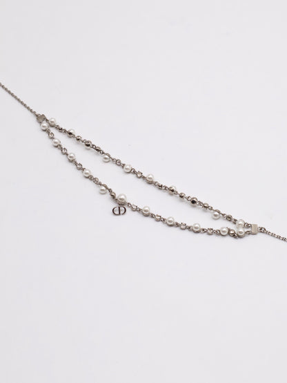 DIOR Petit CD Treasure珍珠頸鍊