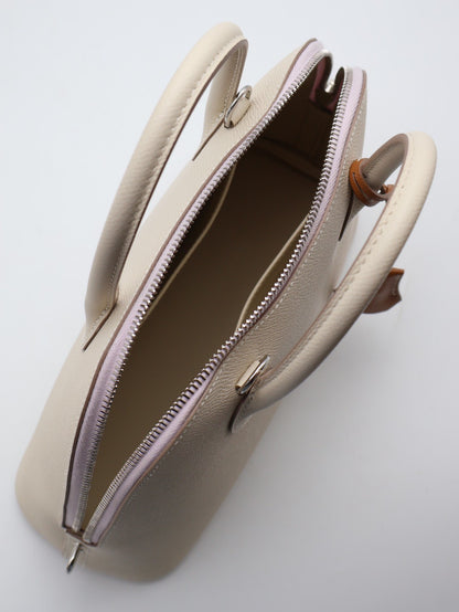 HERMES Bolide 25 - Craie/Mauve Pale/Gold 奶昔白/夢幻紫/金棕銀 B