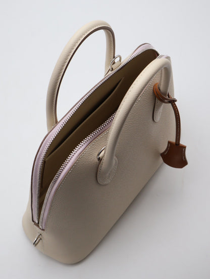 HERMES Bolide 25 - Craie/Mauve Pale/Gold 奶昔白/夢幻紫/金棕銀 B