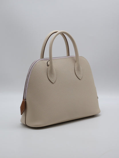 HERMES Bolide 25 - Craie/Mauve Pale/Gold 奶昔白/夢幻紫/金棕銀 B