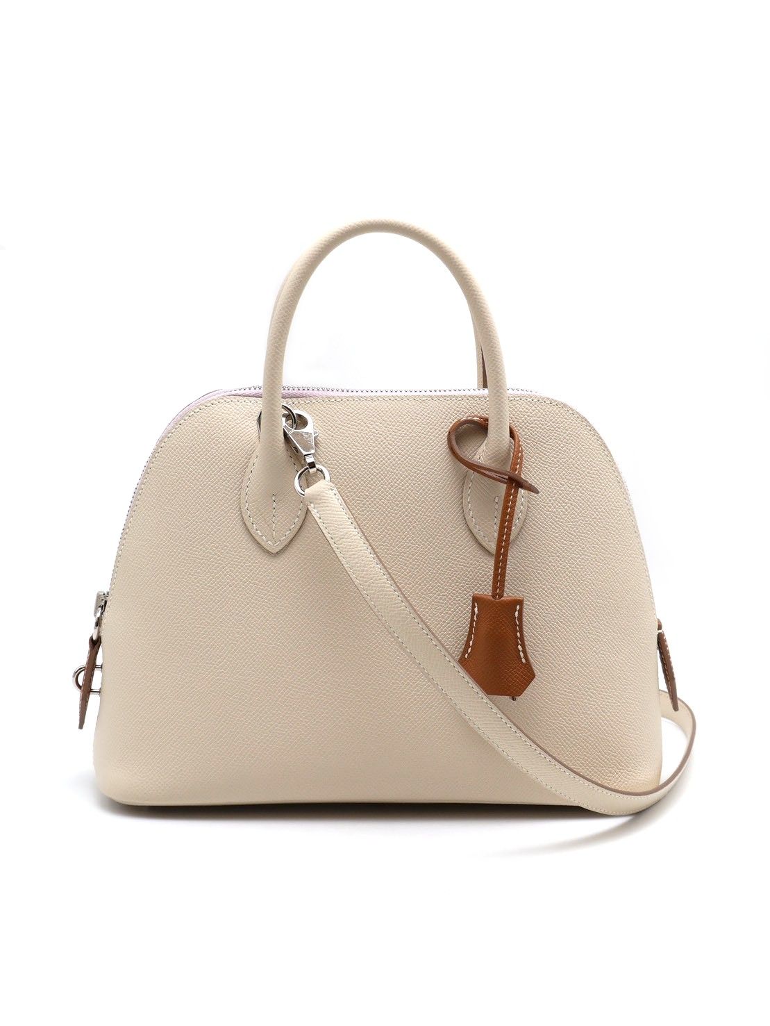 HERMES Bolide 25 - Craie/Mauve Pale/Gold 奶昔白/夢幻紫/金棕銀 B