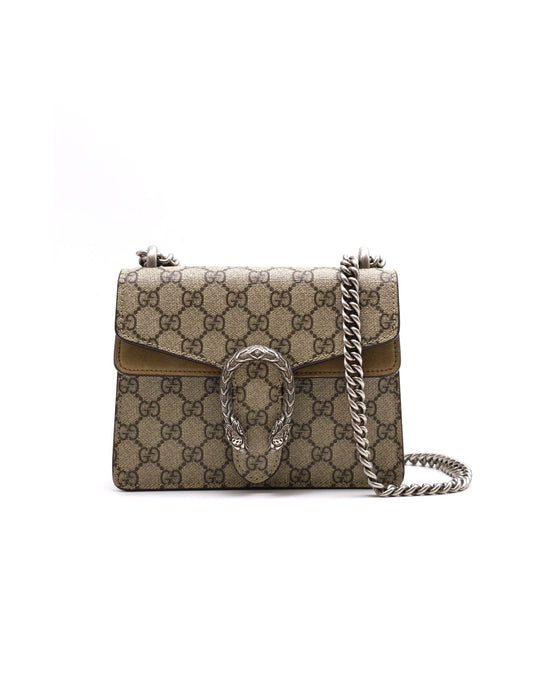 GUCCI Dionysus老花酒神包 - 小號烏木色