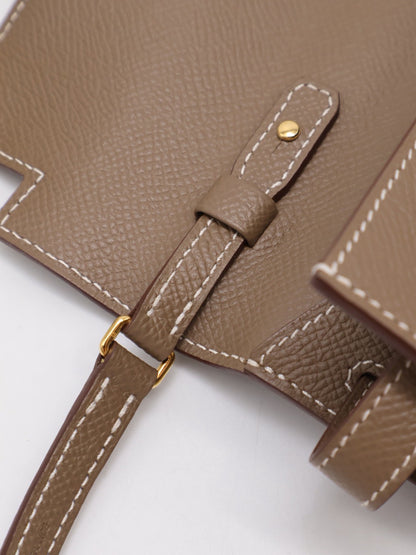 HERMES Kelly To Go - Etoupe 18 大象灰金 U