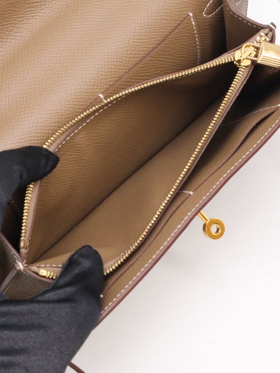 HERMES Kelly To Go - Etoupe 18 大象灰金 U