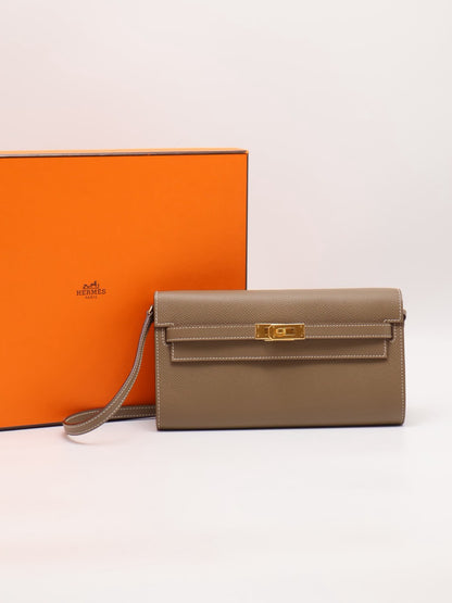 HERMES Kelly To Go - Etoupe 18 大象灰金 U