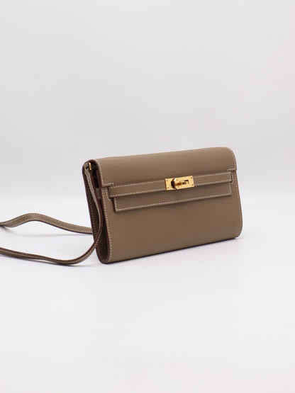 HERMES Kelly To Go - Etoupe 18 大象灰金 U