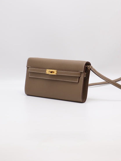 HERMES Kelly To Go - Etoupe 18 大象灰金 U