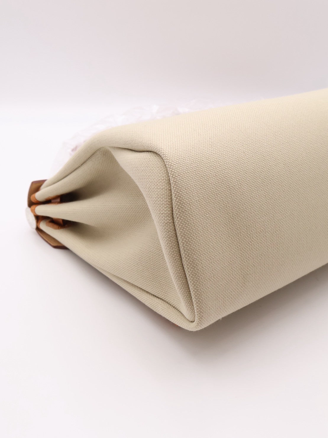 HERMES Herbag Zip 31 - Gold 米白/金棕琺瑯銀釦 B