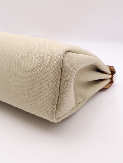 HERMES Herbag Zip 31 - Gold 米白/金棕琺瑯銀釦 B