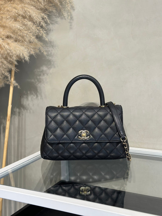 CHANEL Coco Handle - 小號黑金