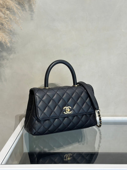 CHANEL Coco Handle - 小號黑金