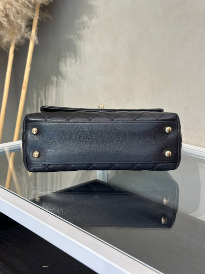 CHANEL Coco Handle - 小號黑金