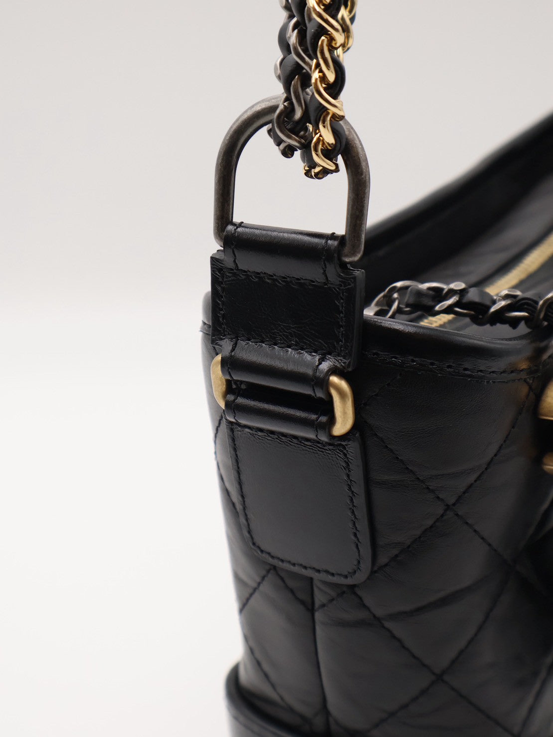 CHANEL 雙鍊條流浪包 - 小號黑30開