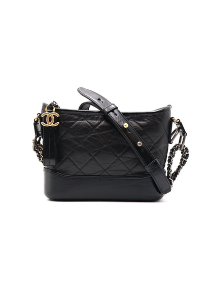CHANEL 雙鍊條流浪包 - 小號黑30開
