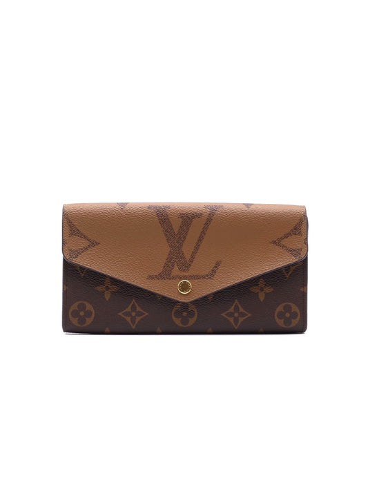 LOUIS VUITTON Sarah信封雙折拚色長夾