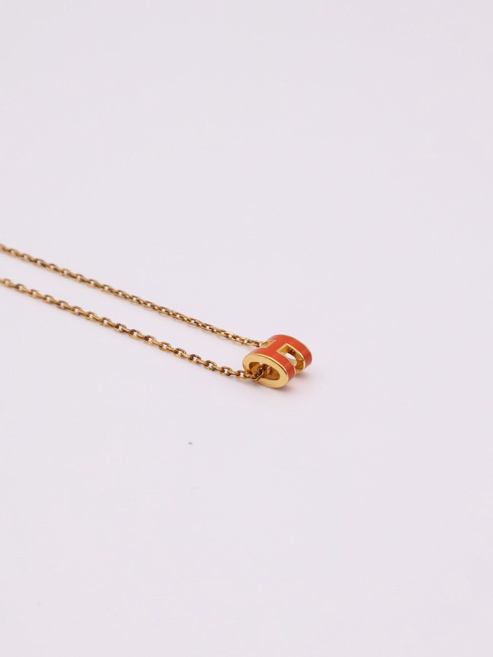HERMES Mini Pop H項鍊 - 愛馬仕橘金