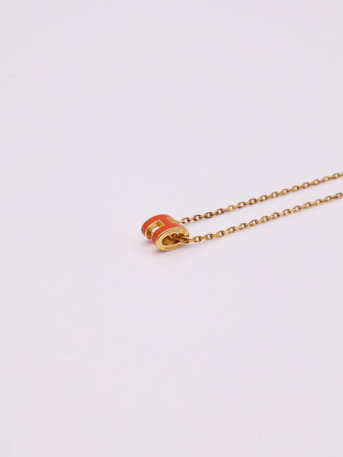 HERMES Mini Pop H項鍊 - 愛馬仕橘金