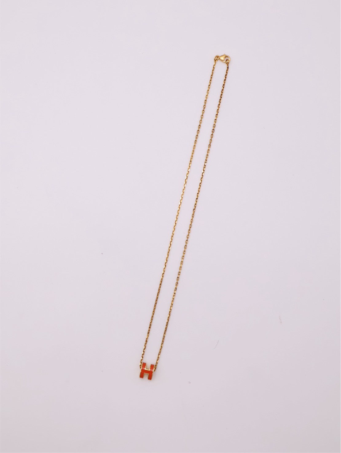 HERMES Mini Pop H項鍊 - 愛馬仕橘金