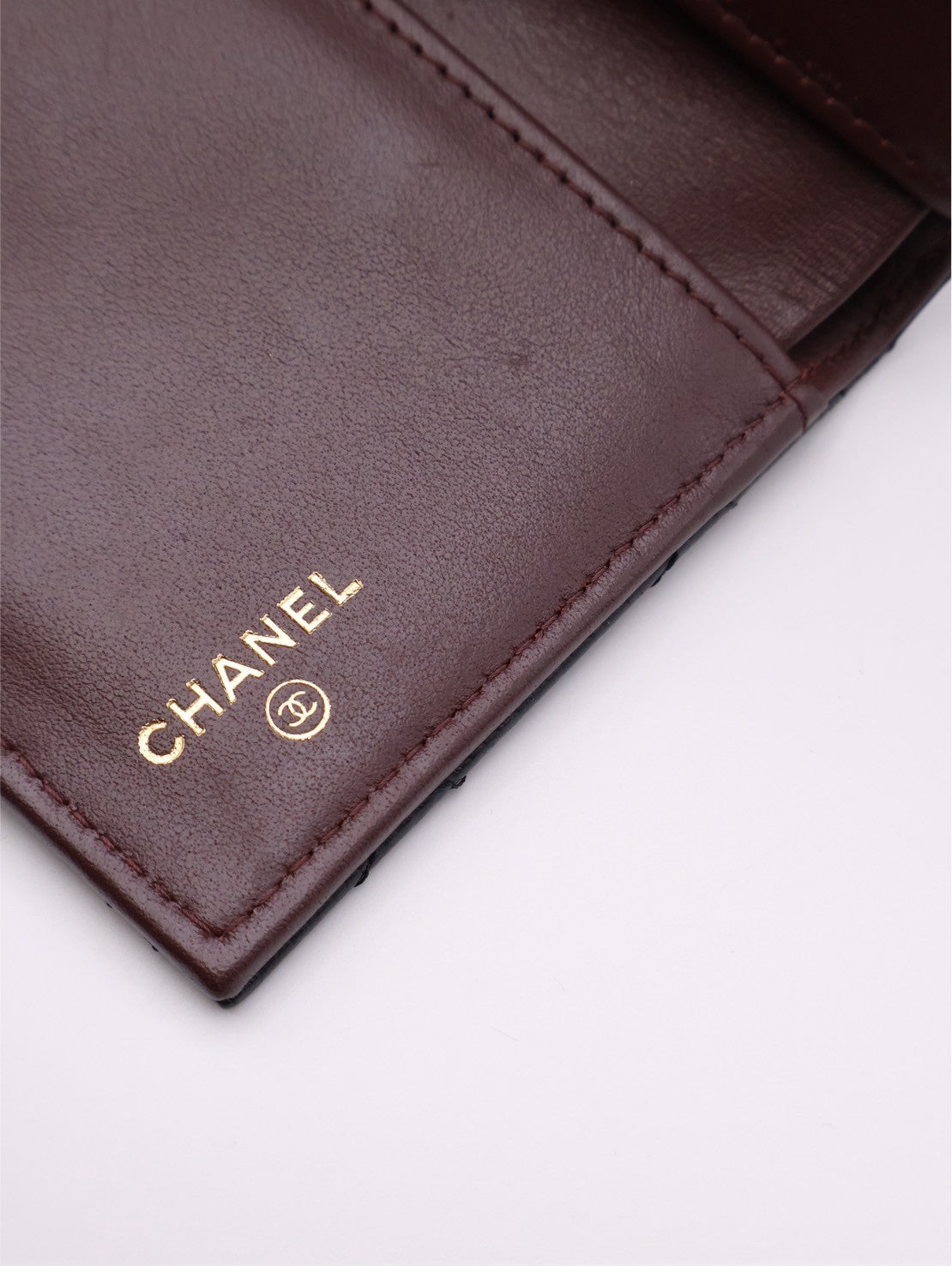 CHANEL 經典粒面牛皮中夾 - 黑金