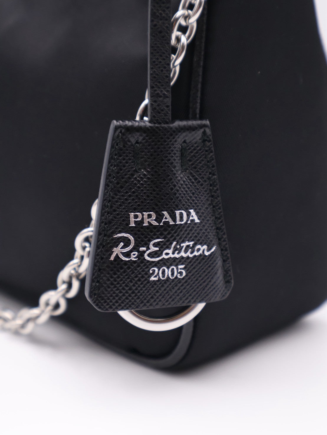 PRADA 經典三合一尼龍斜背包 - 黑銀