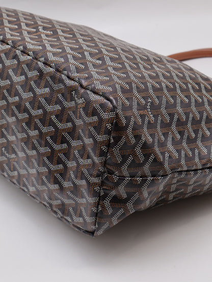 GOYARD 經典亞麻帆布Tote - 小號棕