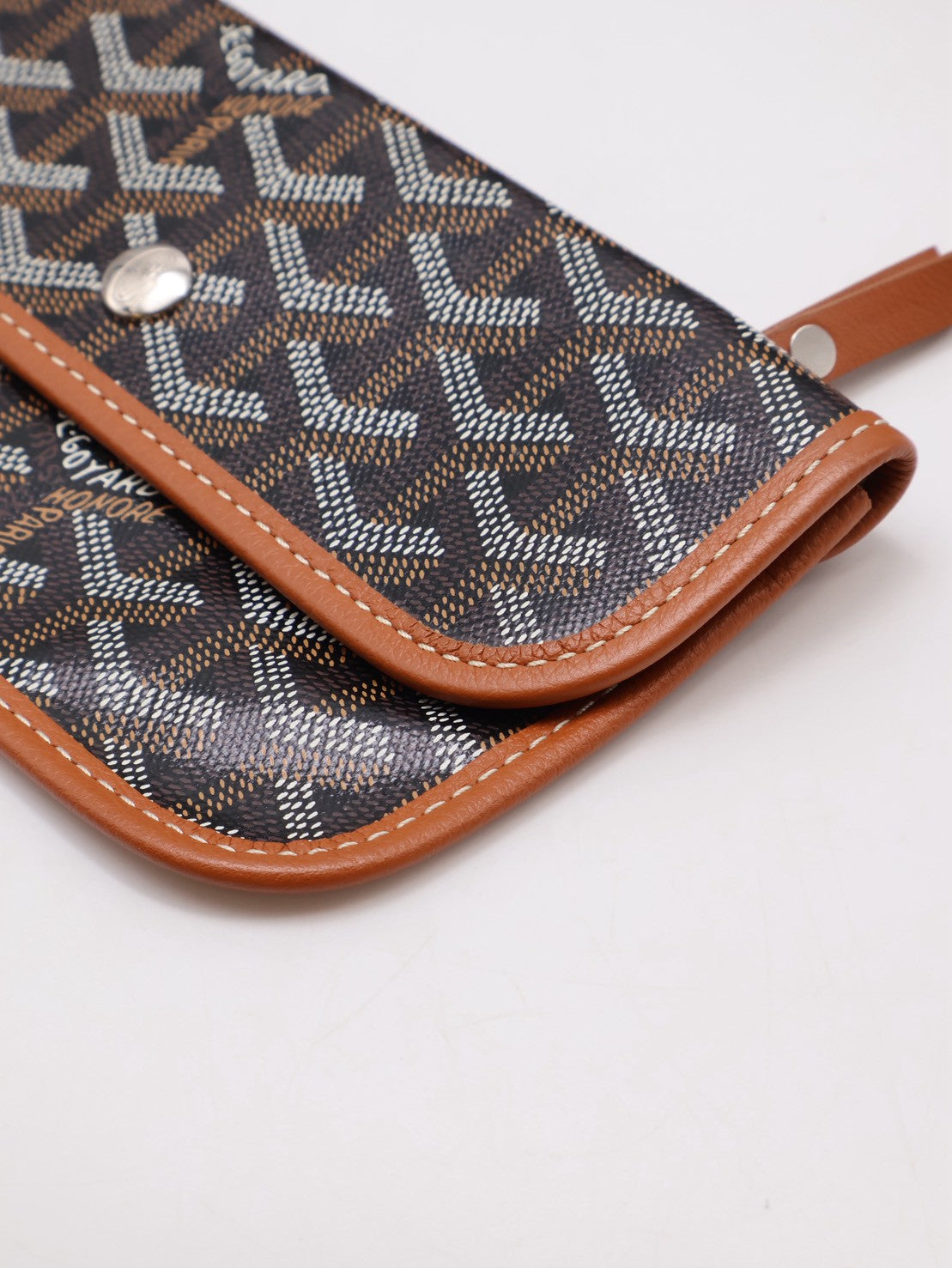 GOYARD 經典亞麻帆布Tote - 小號棕