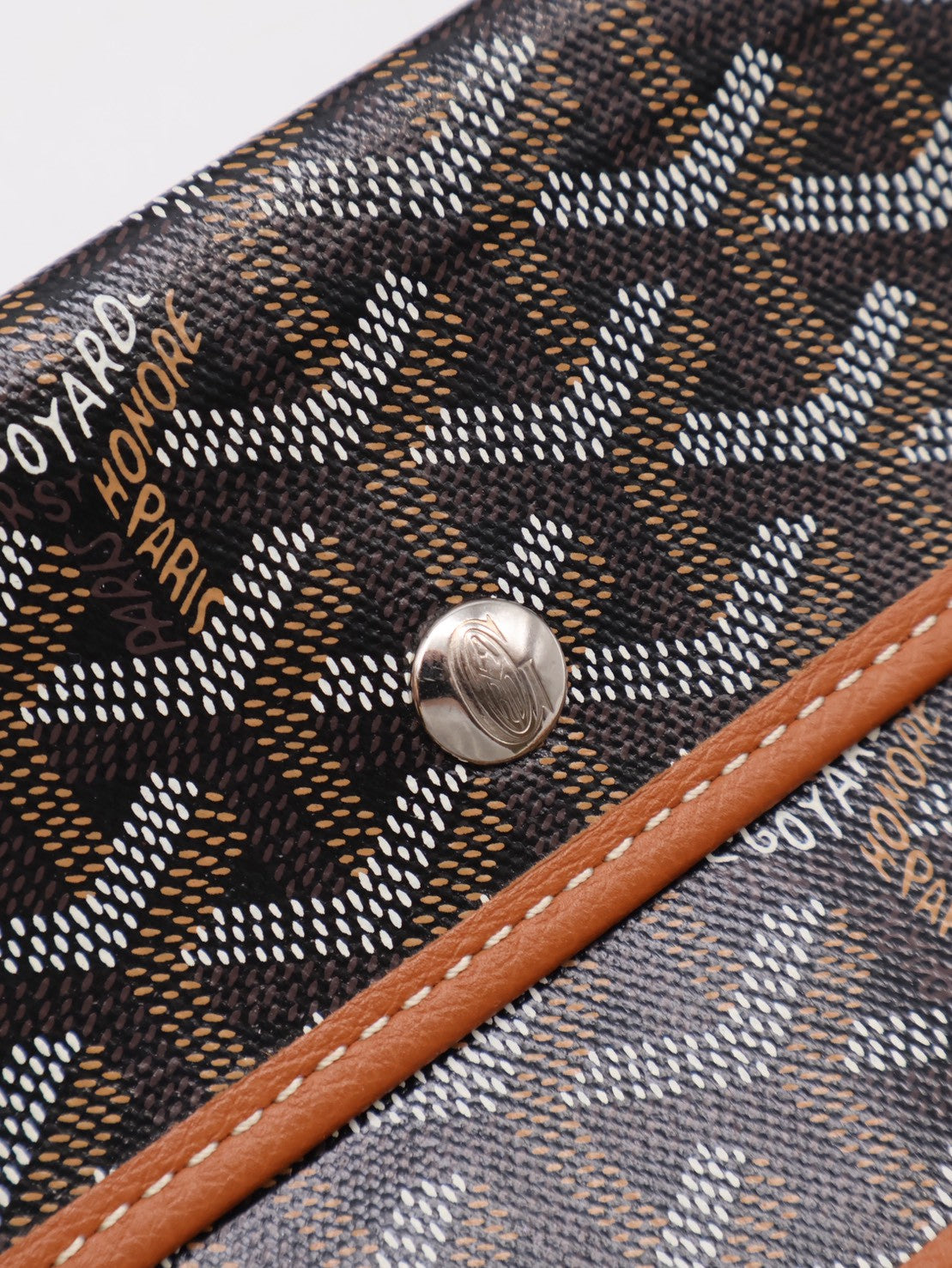 GOYARD 經典亞麻帆布Tote - 小號棕