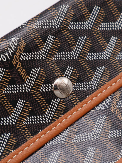 GOYARD 經典亞麻帆布Tote - 小號棕