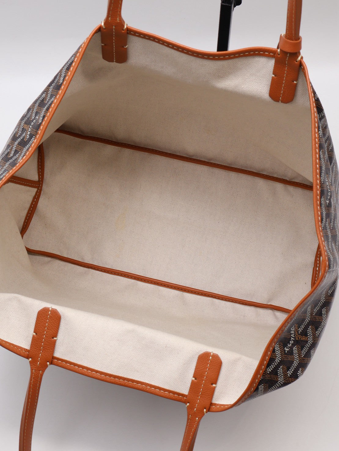 GOYARD 經典亞麻帆布Tote - 小號棕