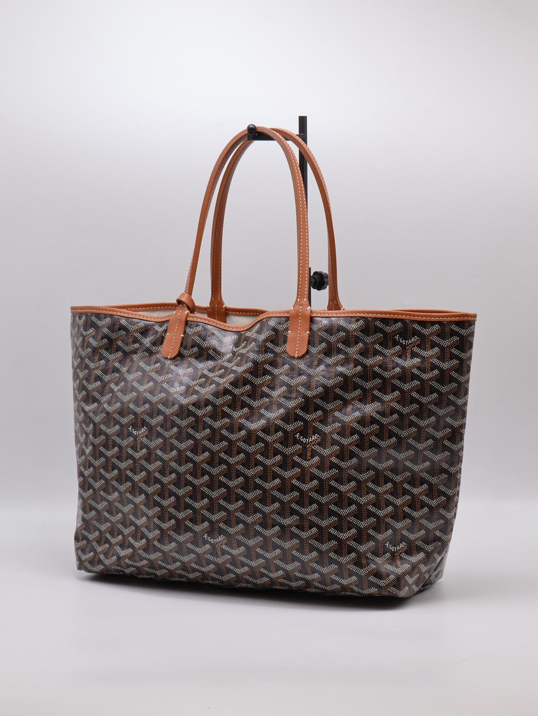 GOYARD 經典亞麻帆布Tote - 小號棕