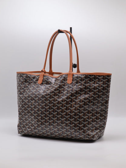 GOYARD 經典亞麻帆布Tote - 小號棕
