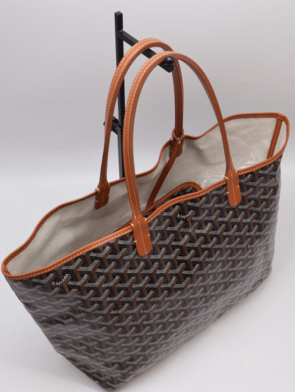 GOYARD 經典亞麻帆布Tote - 小號棕
