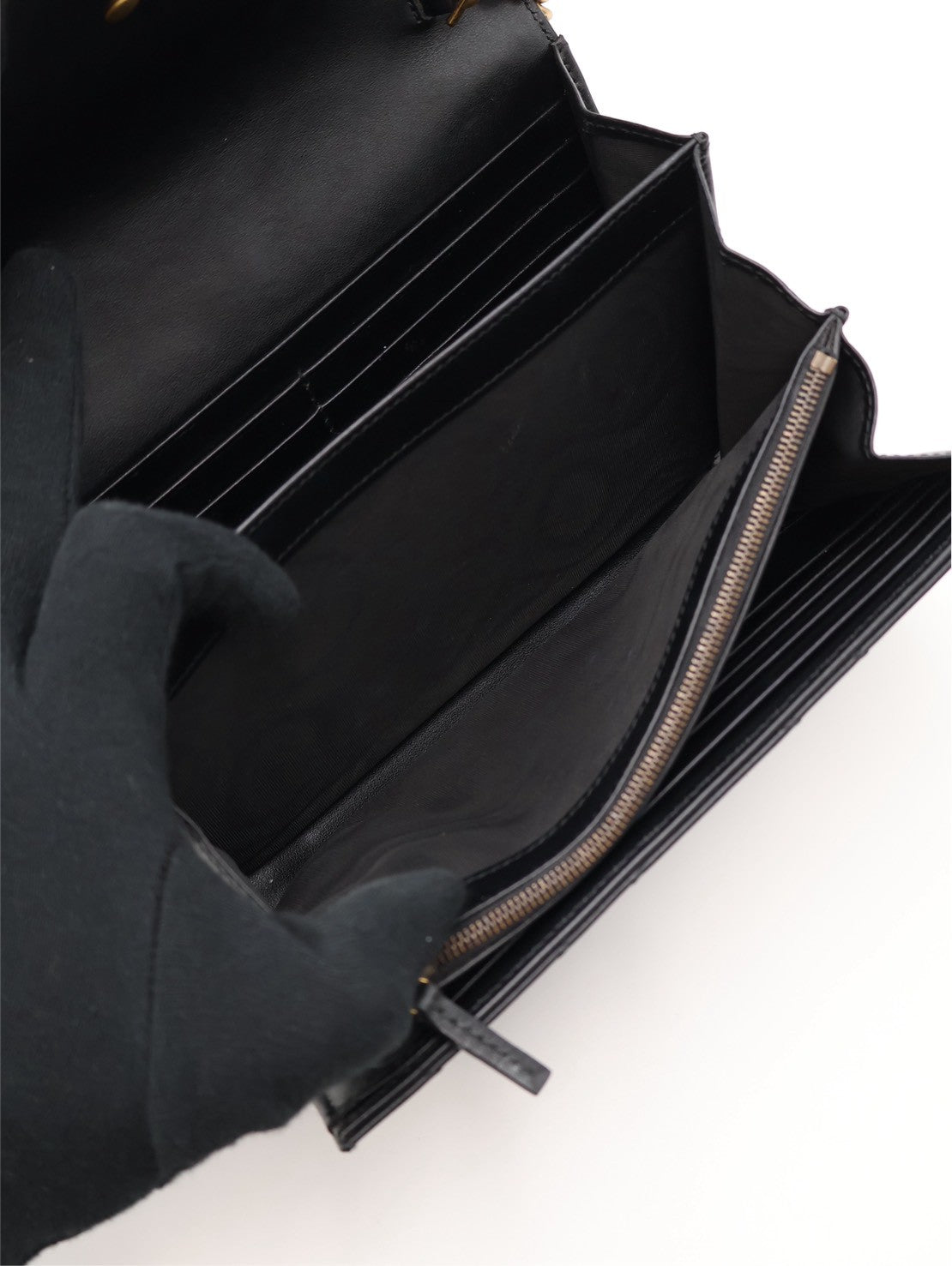 GUCCI Marmont Matelasse風琴WOC - 黑金