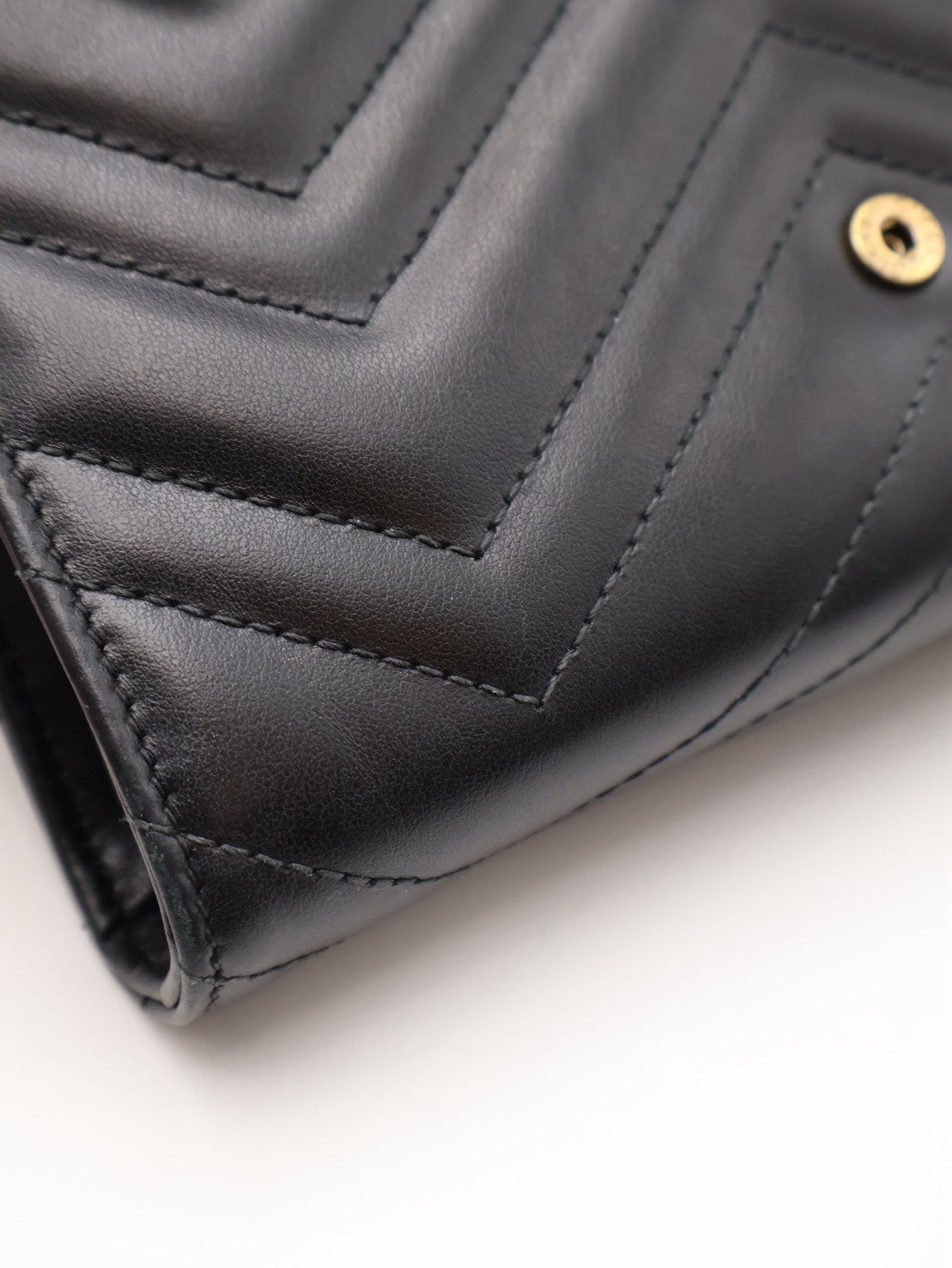 GUCCI Marmont Matelasse風琴WOC - 黑金