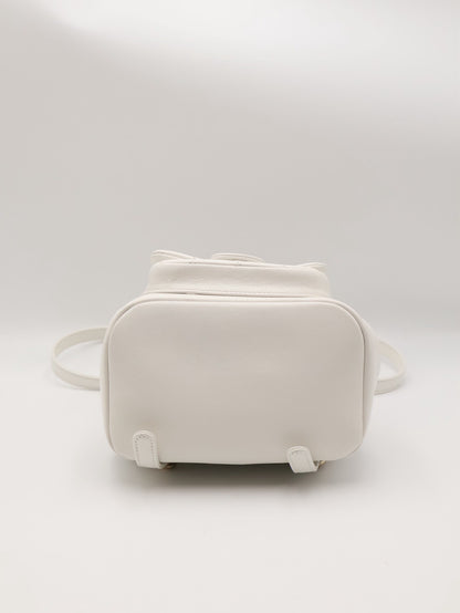 CHANEL Duma小牛皮後背包 - 小號白金