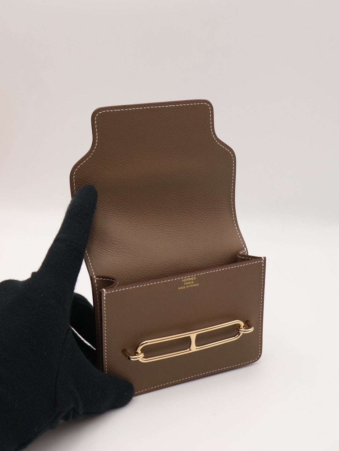 HERMES Roulis slim - Etoupe 18 大象灰金 B