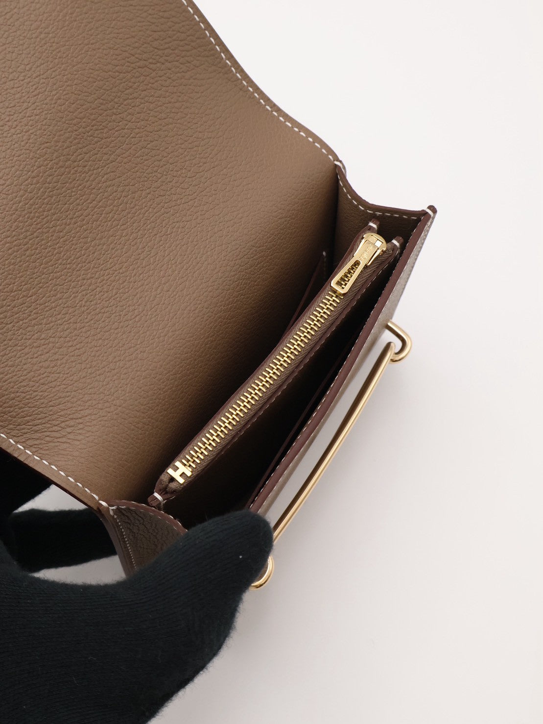 HERMES Roulis slim - Etoupe 18 大象灰金 B