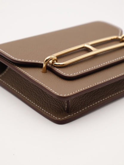 HERMES Roulis slim - Etoupe 18 大象灰金 B