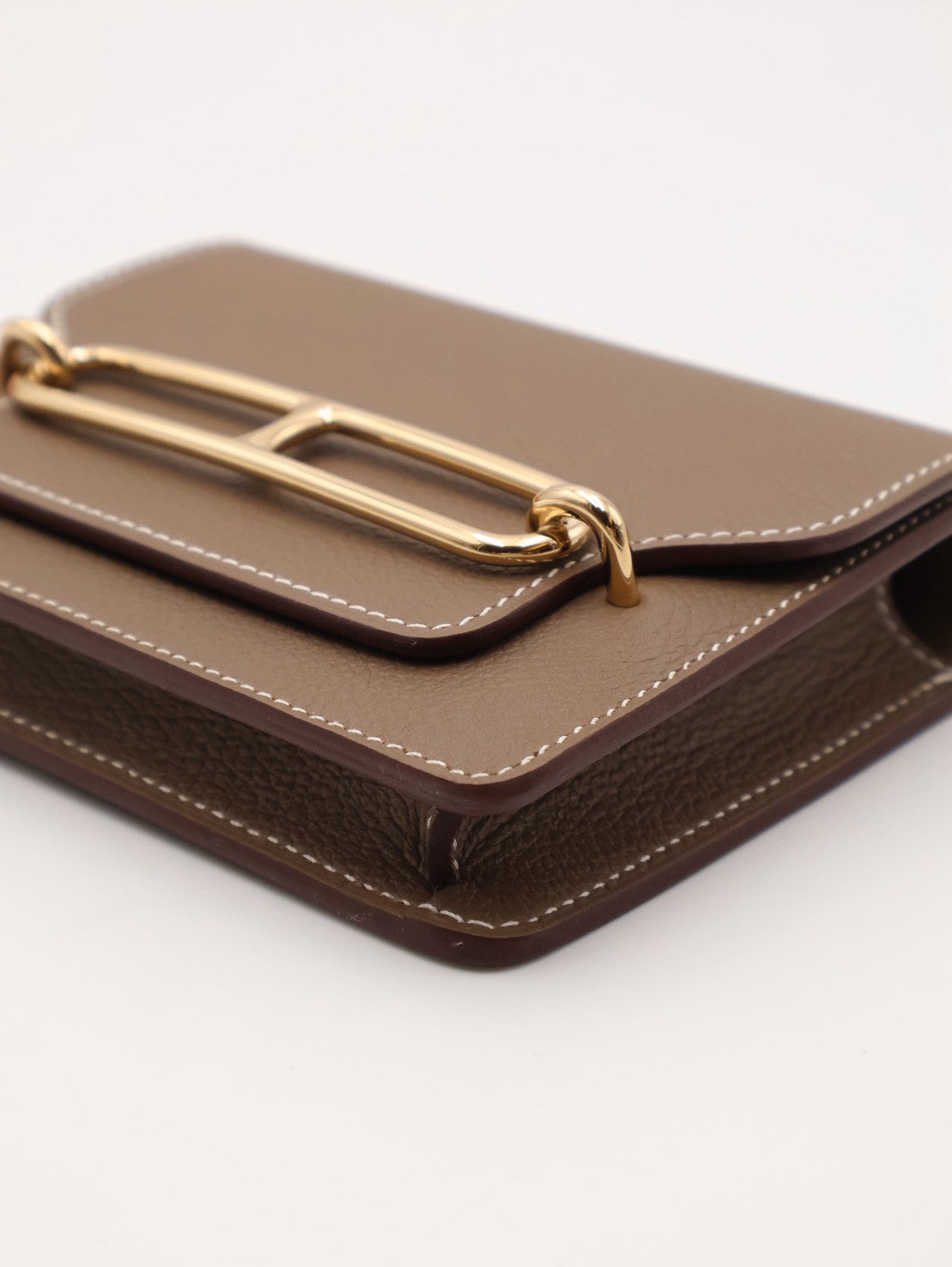 HERMES Roulis slim - Etoupe 18 大象灰金 B