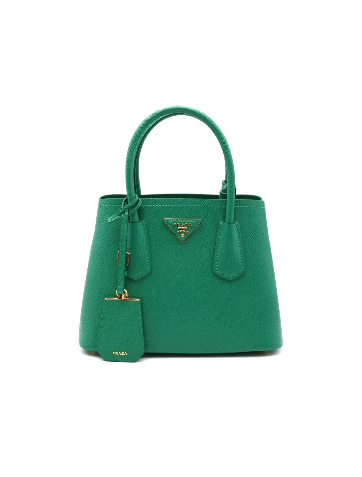 PRADA Double Saffiano手提包 - 綠