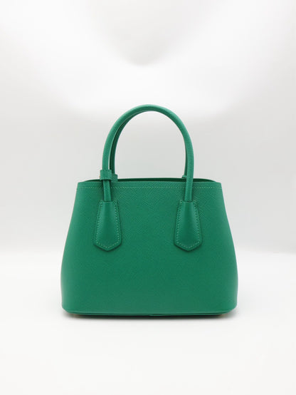 PRADA Double Saffiano手提包 - 綠