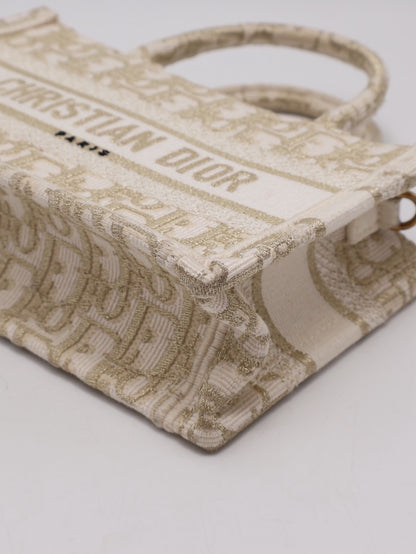 DIOR Oblique Mini Tote - 白金
