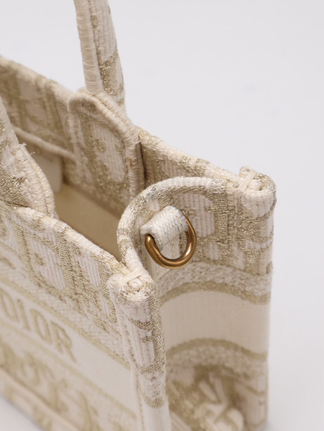 DIOR Oblique Mini Tote - 白金