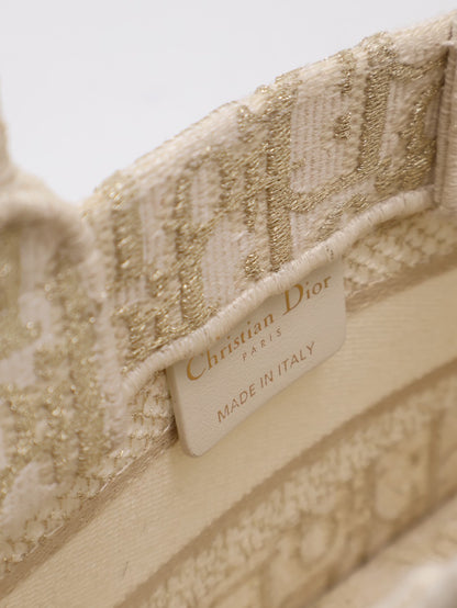 DIOR Oblique Mini Tote - 白金