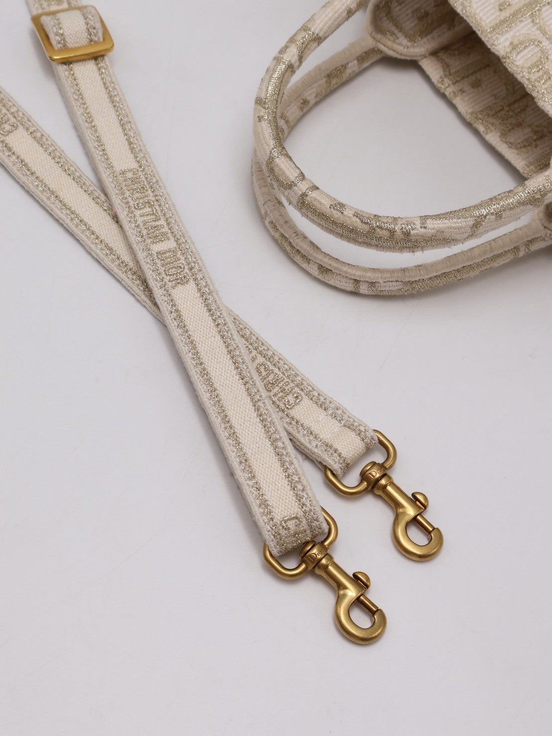DIOR Oblique Mini Tote - 白金
