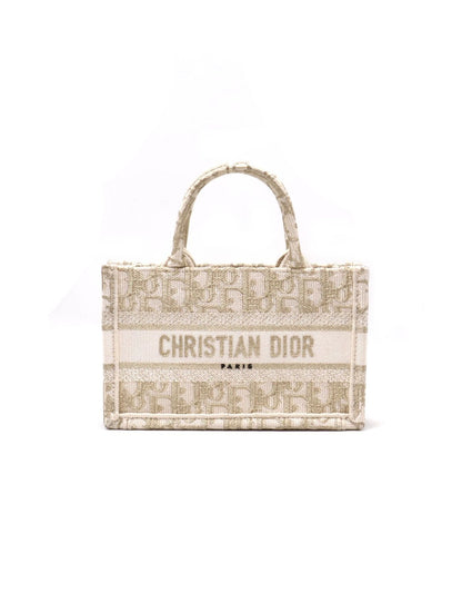 DIOR Oblique Mini Tote - 白金