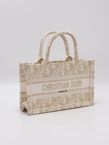 DIOR Oblique Mini Tote - 白金