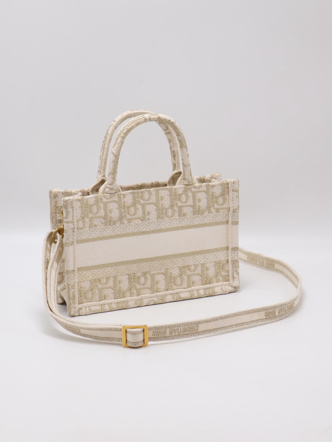 DIOR Oblique Mini Tote - 白金
