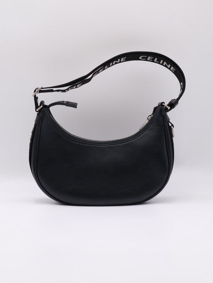 CELINE 字母背帶牛皮AVA腋下包 - 黑